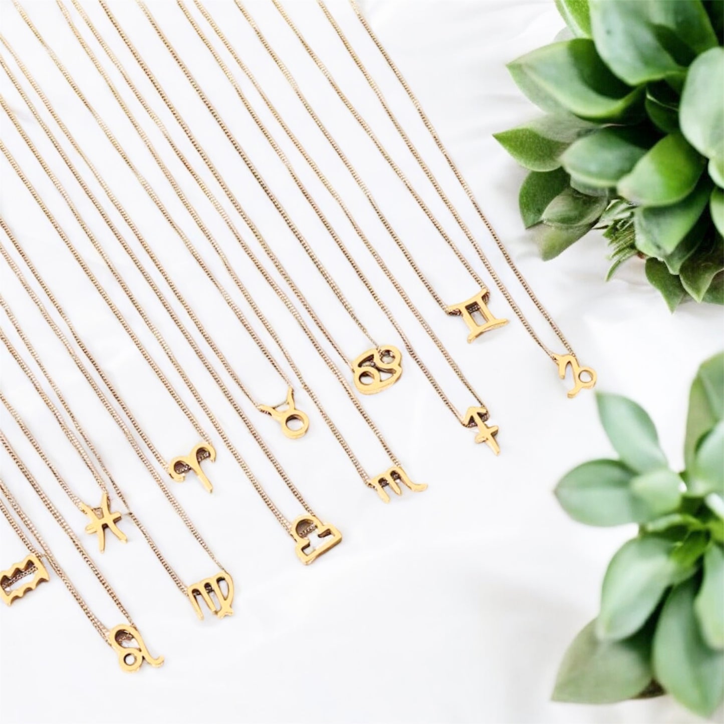 Star Sign Symbol Necklace - Gold/Silver