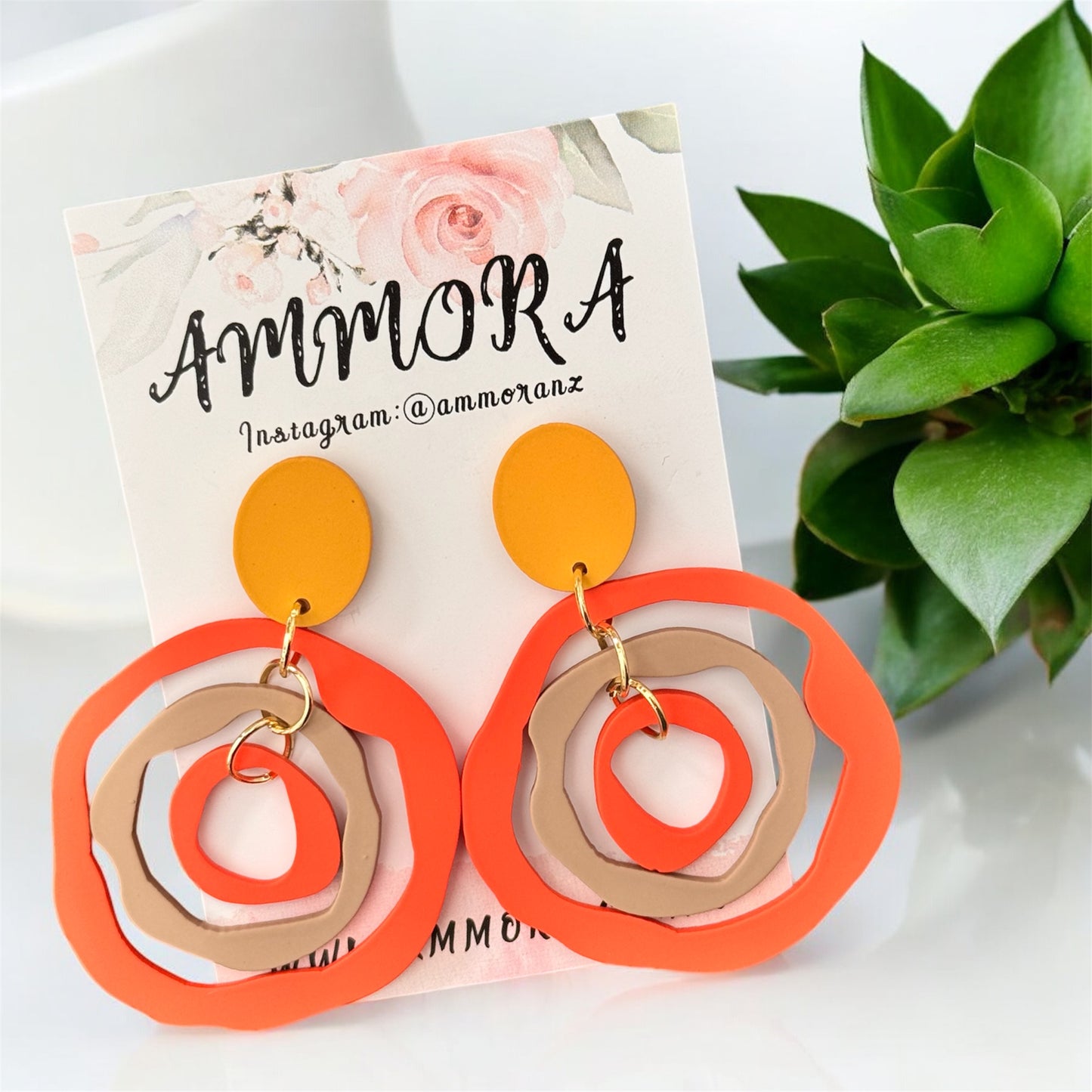 Geometric Circle Earring