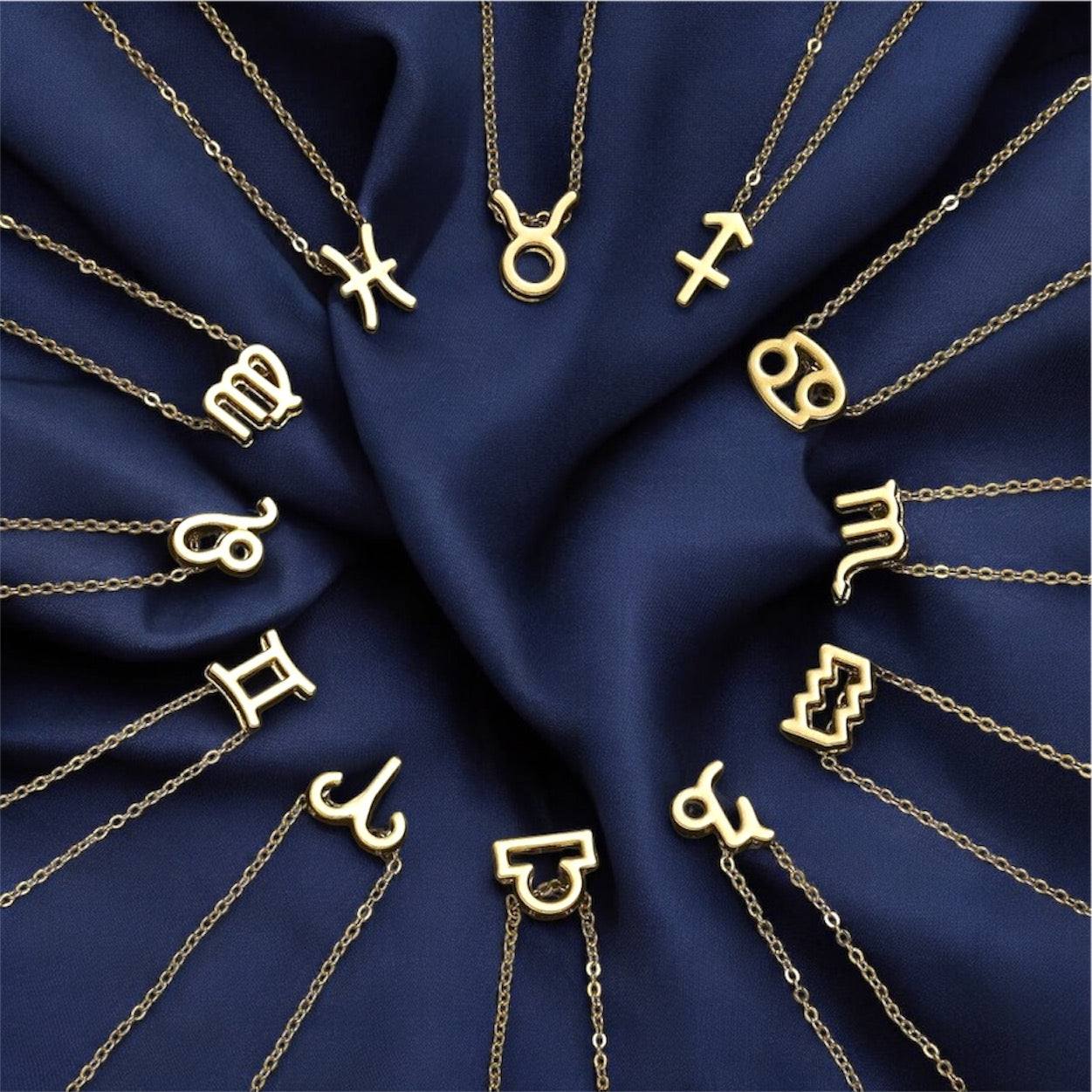 Star Sign Symbol Necklace - Gold/Silver
