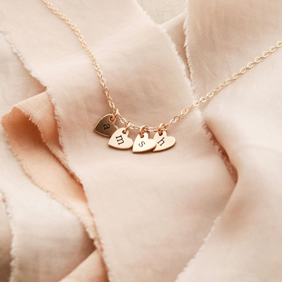 Customised Heart Charm Necklace