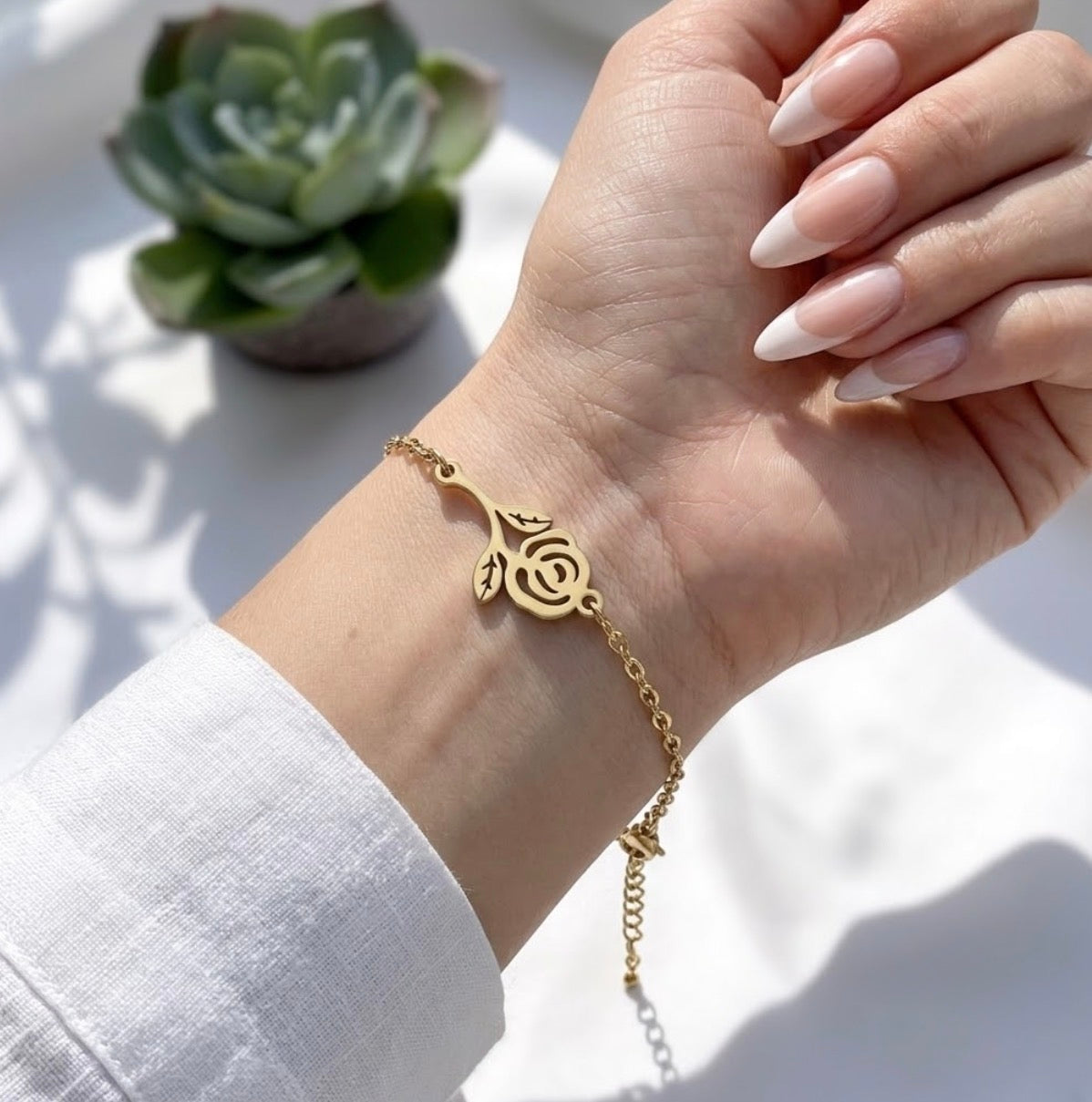 Elegant Rose Bracelet