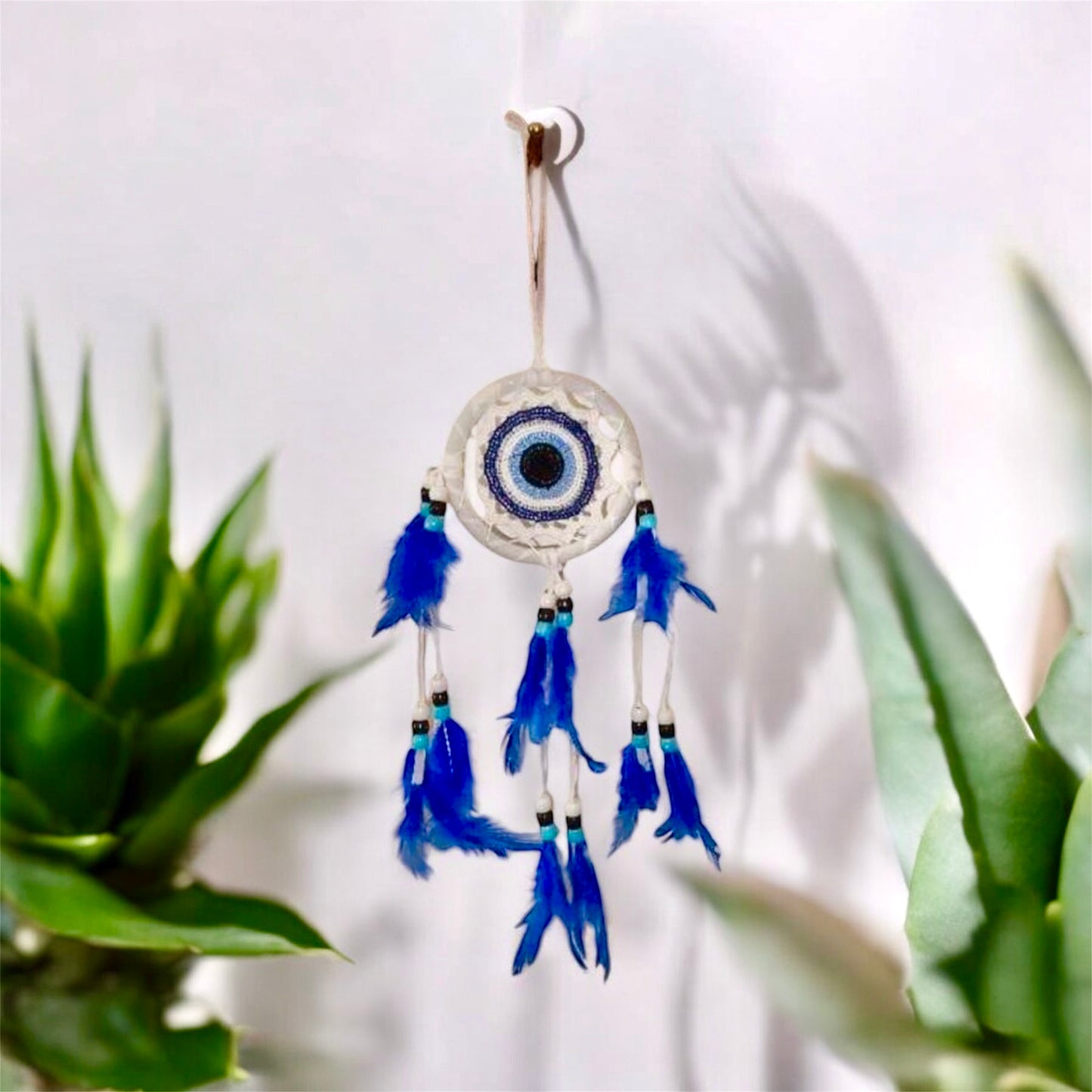 Evil Eye Dream Catcher - Blue