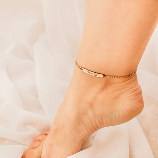 Minimalistic Customised Anklet