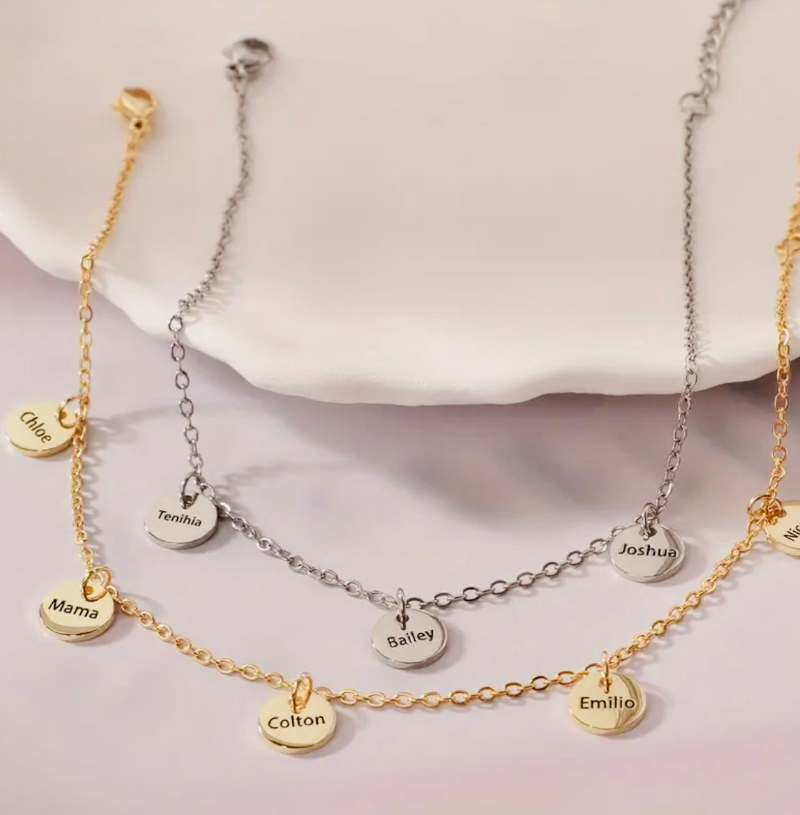 Customised Round Charm Anklet