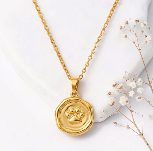 Cute Paw Pendant Necklace