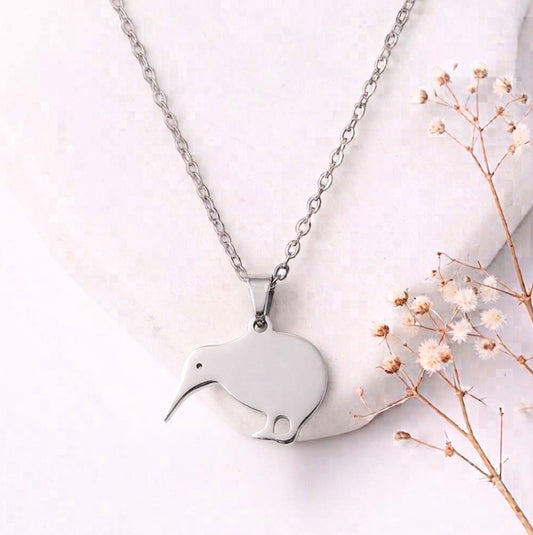 Kiwi Bird Pendant Necklace