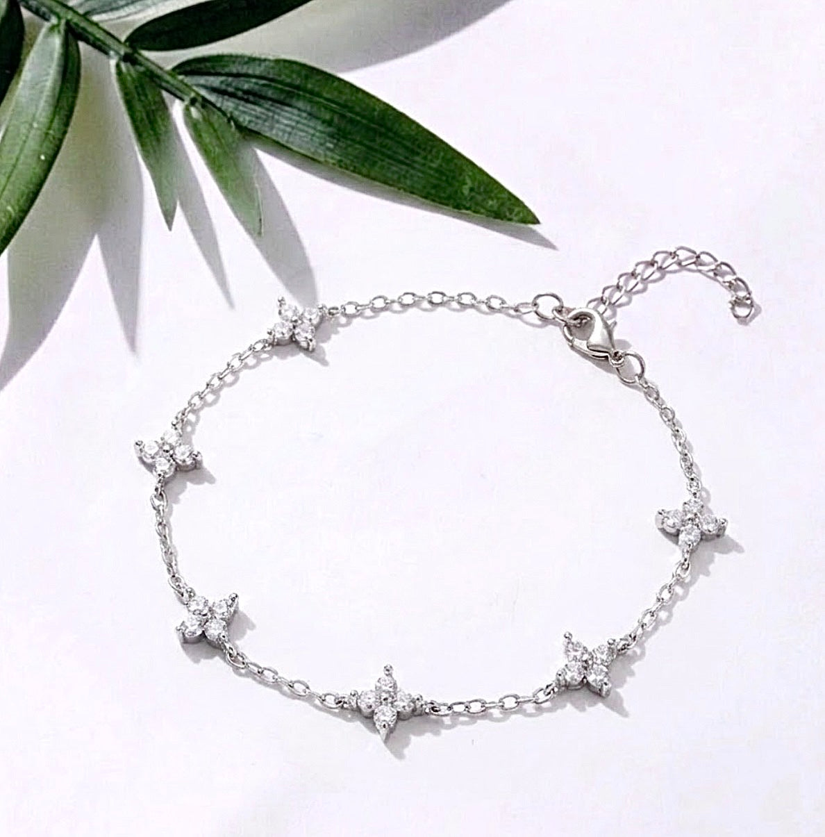 Clover Zircon Bracelet