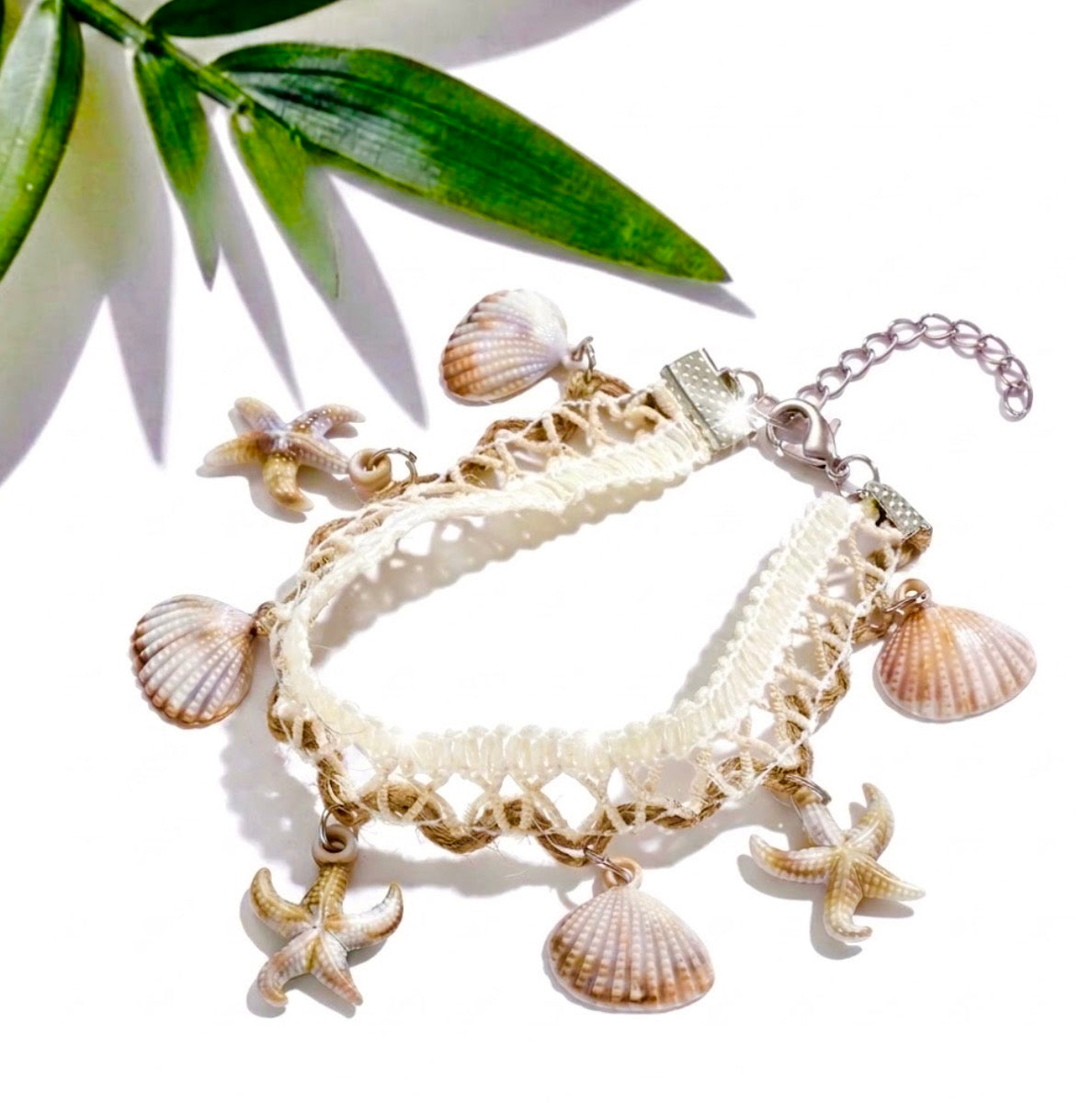 Boho Beach Theme Charm Anklet