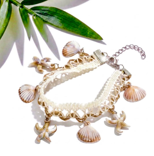 Boho Beach Theme Charm Anklet
