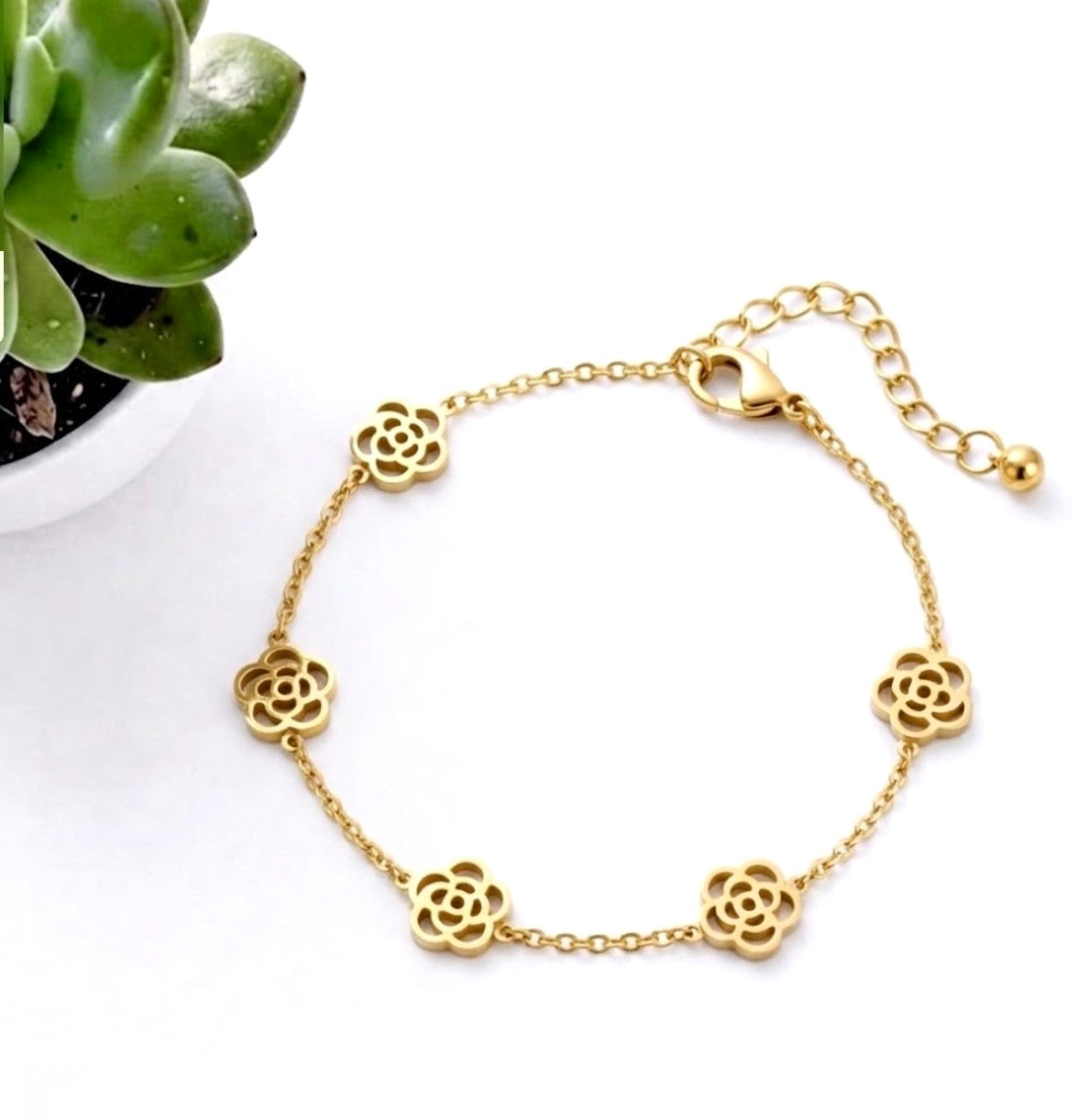 Rose Floral Bracelet