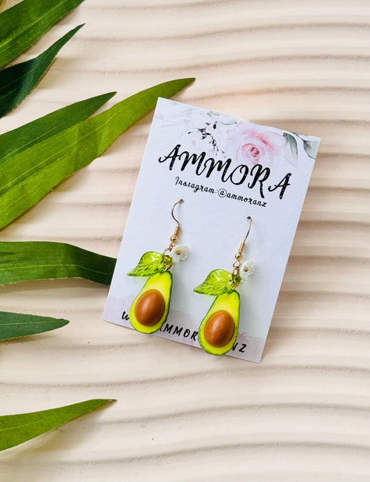 Cute Floral Avocado Earring