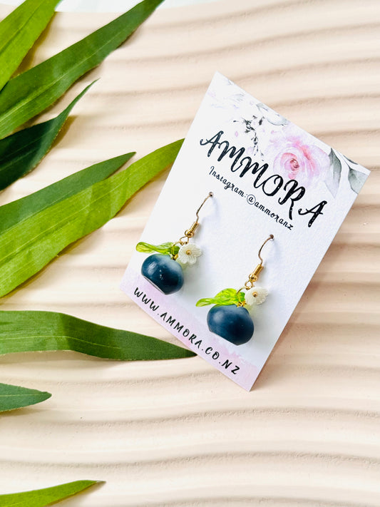 Cute Floral Blueberry Earring