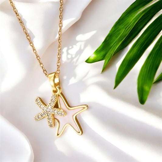Double Starfish Necklace