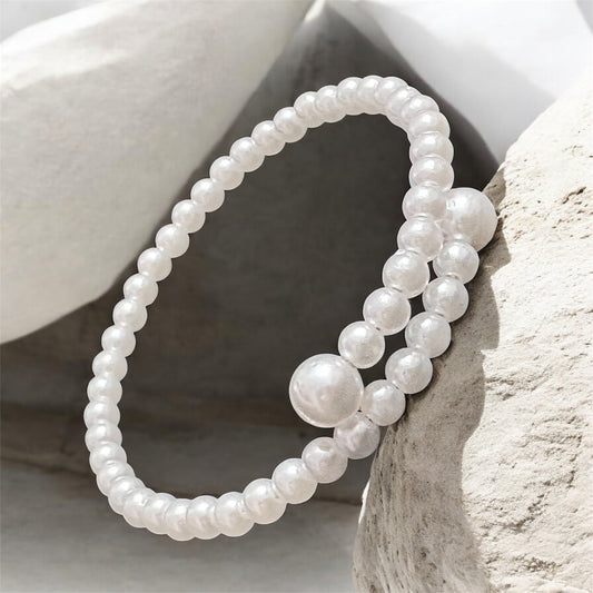 Pearl Bangle Bracelet