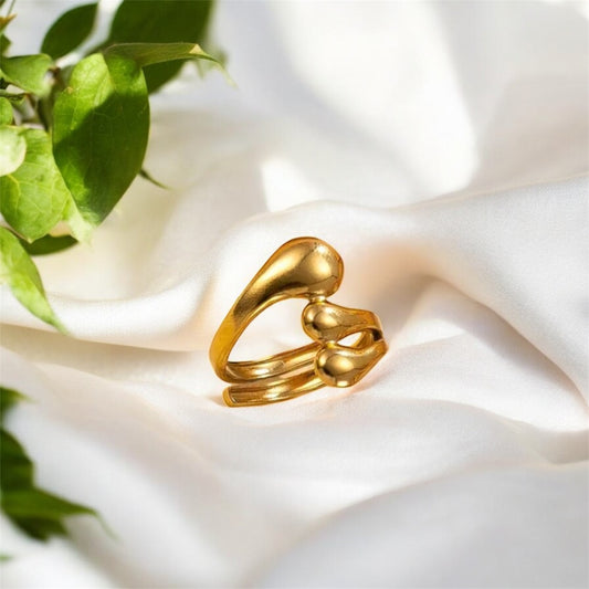 Layered Open Adjustable Ring