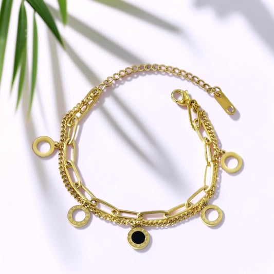 Roman Numerals Double Layer Bracelet
